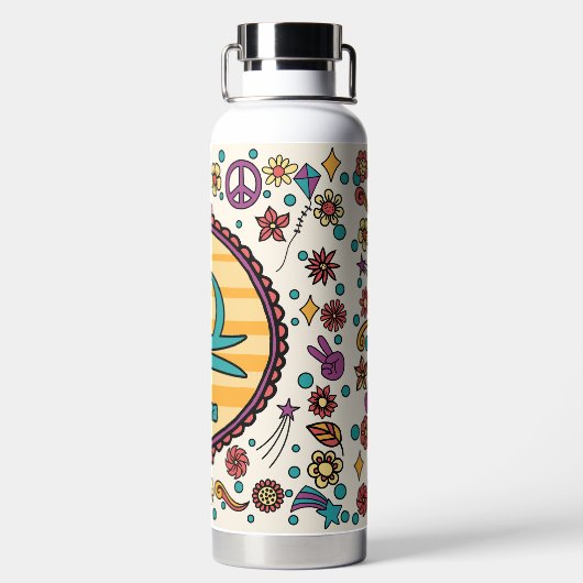 Groovy Libra Custom ウォーターボトル (背面)