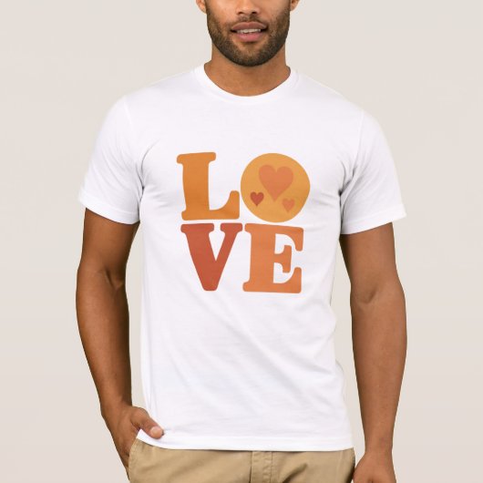  Groovy Love 70s Valentine  Tシャツ (正面)