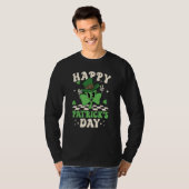 Groovy Lucky Shamrock Happy St Patrick's Day C Iri Tシャツ (正面フル)