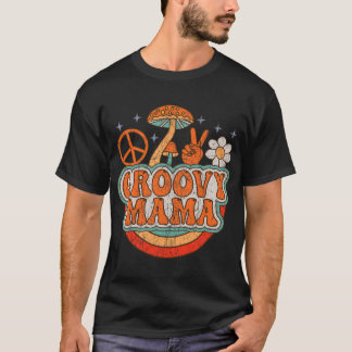Groovy Mama 70s美学ノスタルジア1970のレトロ Tシャツ
