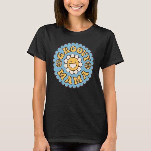 Groovy Mama 70s美学ノスタルジア1970のレトロM Tシャツ (正面)