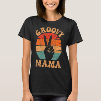 Groovy Mama 70s美学ノスタルジア1970のレトロM Tシャツ