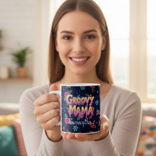 Groovy Mama Custom Mug コーヒーマグカップ