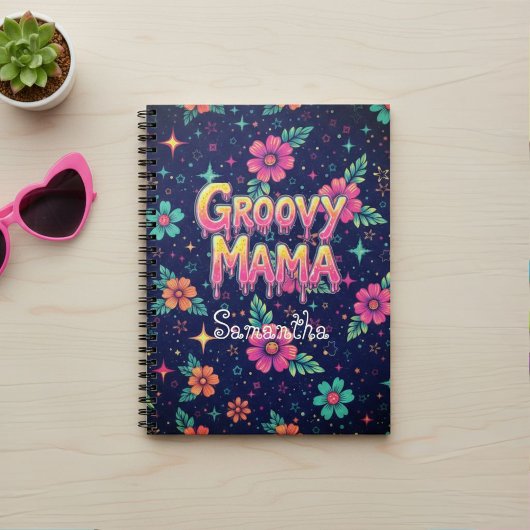Groovy Mama Spiral Notebook ノートブック