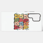 Groovy "Mama" with Wildflowers Samsung Galaxyケース (裏面横)