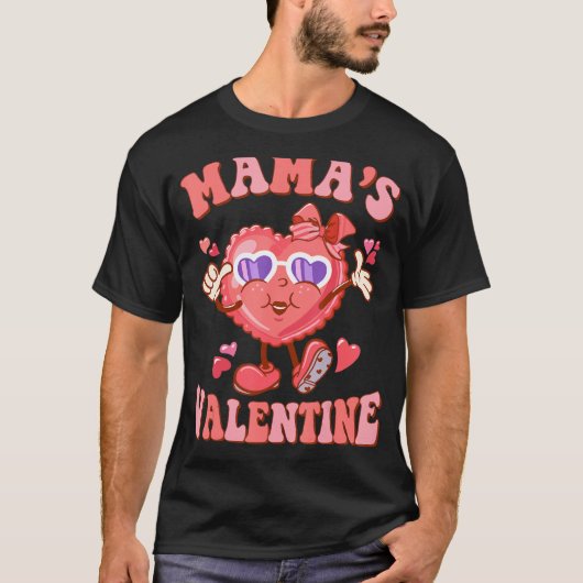 Groovy Mama's Valentine Hippieハートハッピーヴァレンティ Tシャツ (正面)