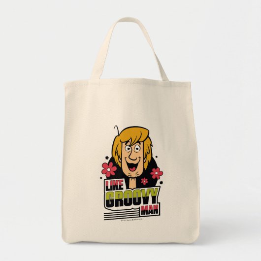 Groovy ManのようなShaggyグラフィック トートバッグ (正面)