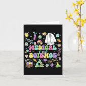 Groovy Medical Lab Science Easter Day Laboratory T カード (黄色い花)