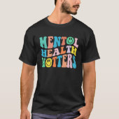 Groovy Mental Health Matters Human Brain Illness A Tシャツ (正面)
