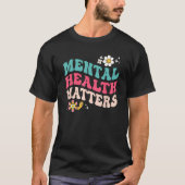 Groovy Mental Health Matters Human Brain Illness A Tシャツ (正面)