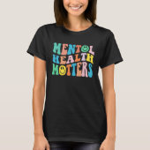 Groovy Mental Health Matters Human Brain Illness A Tシャツ (正面)
