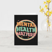 Groovy Mental Health S人間の精神認識度 カード (黄色い花)