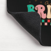 Groovy Merry And Bright Christmas Matching Family  マウスパッド (コーナー)