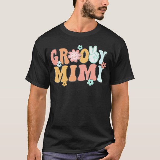Groovy Mimiおばあちゃんマッチング家族1歳の誕生日P Tシャツ (正面)