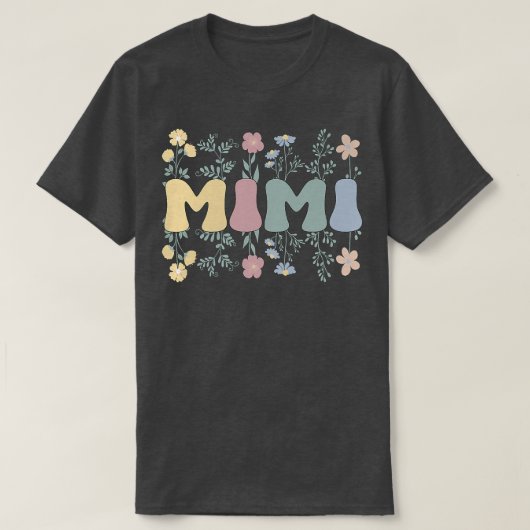 Groovy Mimiおばあちゃん花Mimiおばあちゃん Tシャツ (デザイン正面)