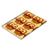 Groovy Moustache Owls ノートブック (左側)