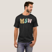 Groovy MSWソーシャルワークのマスター Tシャツ (正面フル)