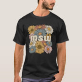 Groovy MSW Master Of Social Work花 Tシャツ (正面)