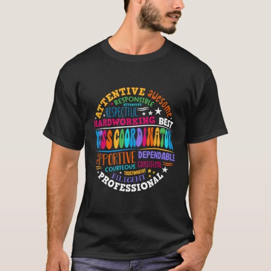 Groovy Mtss Coordinator School Counselor School Ps Tシャツ (正面)