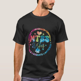 Groovy MTSS Vibes School Counselor School Psycho Tシャツ