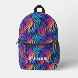 Groovy Multicolor Boho style   プリントバックパック