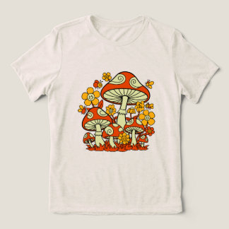 Groovy Mushroom Garden Delight トライブレンドＴシャツ