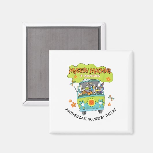 Groovy Mystery Machine Of Diagnostics Lab Tech Lab マグネット (正面/裏面)