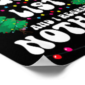 Groovy Naughty List Christmas Xmas Santa Mens Wome ポスター (角)