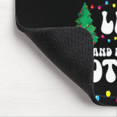 Groovy Naughty List Christmas Xmas Santa Mens Wome マウスパッド (コーナー)