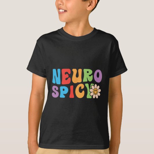 Groovy Neurospicy – 神経発散性Asd自閉症 Tシャツ (正面)