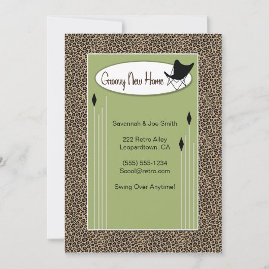 Groovy New Home Movingの発表 案内状 (正面)