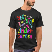 Groovy Next Stop Kindergarten Preschool Graduation Tシャツ (正面)