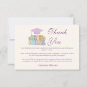 Groovy NICU Nurse Graduation Party サンキューカード (正面)