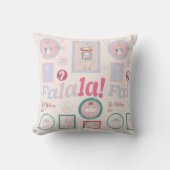 Groovy Nutcracker Retro Pastel Christmas クッション (正面)