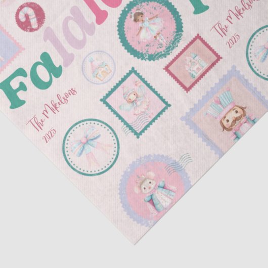 Groovy Nutcracker Retro Pastel Christmas 薄葉紙 (詳細)