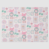 Groovy Nutcracker Retro Pastel Christmas 薄葉紙 (正面)