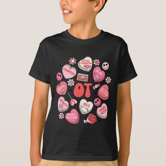 Groovy Occupational Therapy Valentine Ot Conversat Tシャツ (正面)