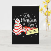 Groovy Oh Christmas Tree Cakes Debbie Becky Jen Ca カード (黄色い花)