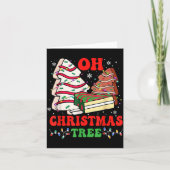 Groovy Oh Christmas Tree Cakes Debbie Becky Jen Ca カード (正面)