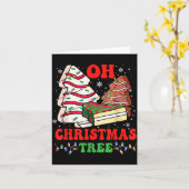 Groovy Oh Christmas Tree Cakes Debbie Becky Jen Ca カード (黄色い花)