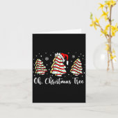 Groovy Oh Christmas Tree Cakes Debbie Becky Jen Ca カード (黄色い花)