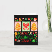 Groovy Oh Christmas Tree Cakes Debbie Becky Jen Ca カード (正面)