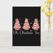 Groovy Oh Christmas Tree Cakes Debbie Becky Jen Ca カード (黄色い花)