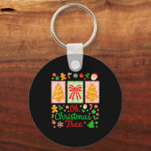 Groovy Oh Christmas Tree Cakes Debbie Becky Jen Ca キーホルダー (正面)