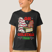 Groovy Oh Christmas Tree Cakes Debbie Becky Jen Ca Tシャツ (正面)