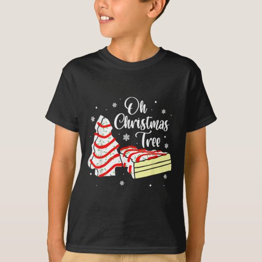 Groovy Oh Christmas Tree Cakes Debbie Becky Jen Ca Tシャツ (正面)