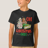 Groovy Oh Christmas Tree Cakes Debbie Becky Jen Ca Tシャツ (正面)