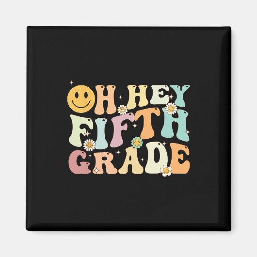 Groovy Oh Hey 5年生新学期教え マグネット (正面)