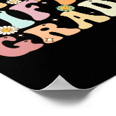 Groovy Oh Hey 5th Fifth Grade Byck To School Teach ポスター (角)