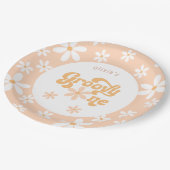 Groovy Oneの最初の誕生日 ペーパープレート (アングル)